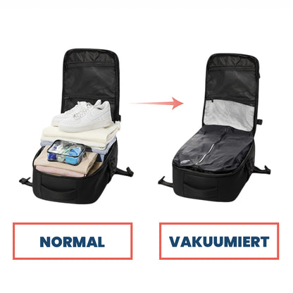 Vakuum-Reiserucksack - Mehr Platz. Weniger Volumen.