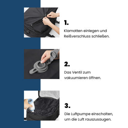 Vakuum-Reiserucksack - Mehr Platz. Weniger Volumen.